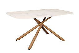 Стол обеденный Неаполь160 TW-1162-T-1,160x90x76 см, белый мрамор - изображение 5