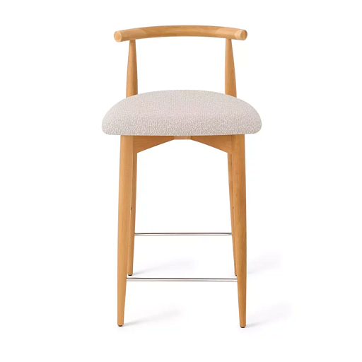 Полубарный стул Karl, бук натуральный, бежевый - изображение 1