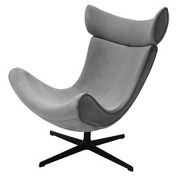 Кресло TORO серый, искусственная замша - изображение 1
