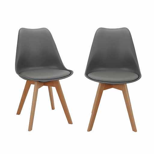 Комплект из 2-х стульев Eames Bon серый - изображение 1