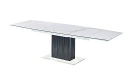 Стол обеденный раскладной Хлое MC22027DT, 180(260)х95х76 см, белый мрамор - изображение 3