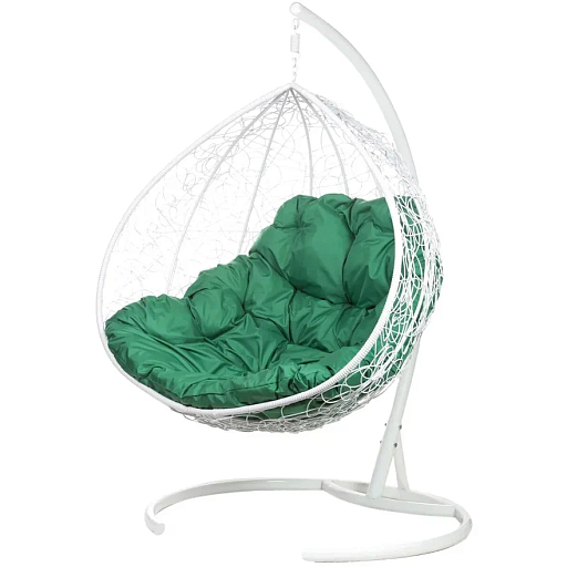 Двойное подвесное кресло FP 0269 зеленая подушка - изображение 1