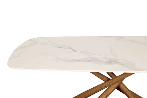 Стол обеденный Неаполь180 TW-1162-T, 180x90x76 см, белый мрамор - изображение 7