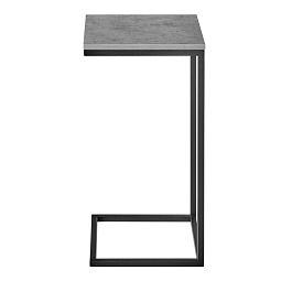 Придиванный столик Loft 35х35 Бетон Чикаго с чёрными ножками - изображение 3