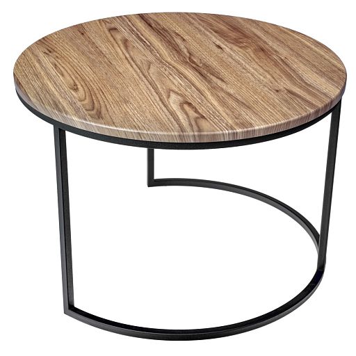 Набор кофейных столиков Tango орех и серый мрамор с чёрными ножками, 2шт - изображение 5