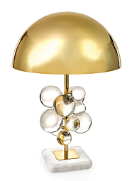 Лампа настольная MOLECULE с прозрачными шарами, 30х51 см, золото - изображение 2