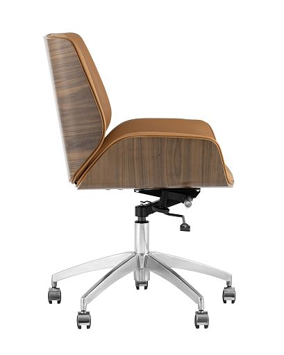 Кресло офисное TopChairs Crown коричневое - изображение 4