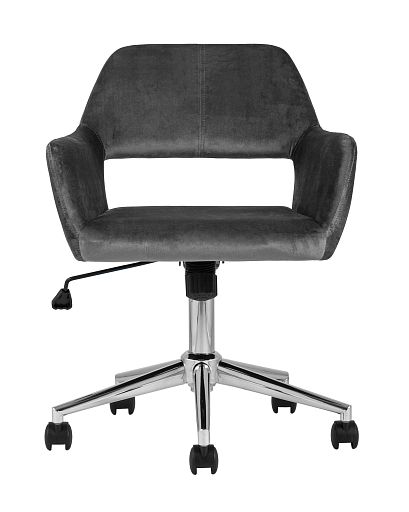 Кресло офисное Ross велюр серый - изображение 3