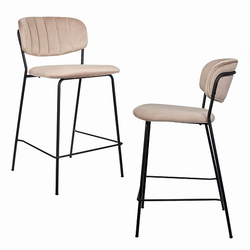 Комплект из 2-х стульев полубарных Carol латте - изображение 1