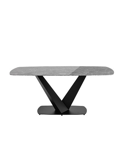 Стол обеденный Аврора 180*90 керамика черная - изображение 2