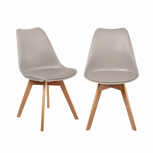 Комплект из 2-х стульев Eames Bon латте - изображение 1