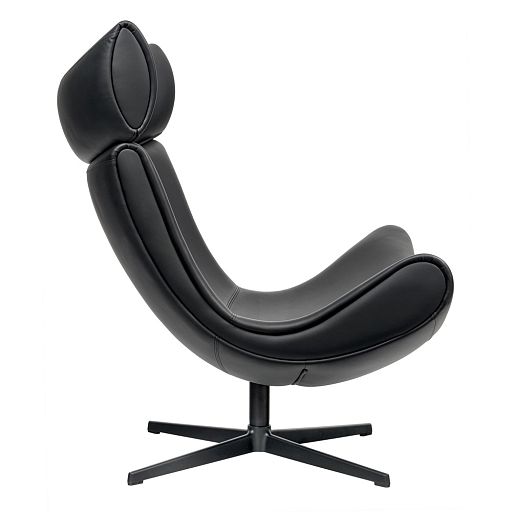 Кресло TORO чёрный, натуральная кожа - изображение 3