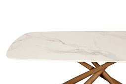 Стол обеденный Неаполь160 TW-1162-T-1,160x90x76 см, белый мрамор - изображение 4