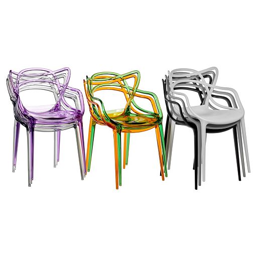 Комплект из 2-х стульев Masters прозрачный зелёный - изображение 14