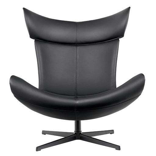 Кресло TORO чёрный, натуральная кожа - изображение 2