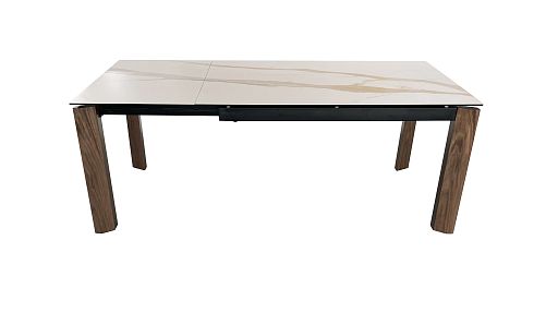 Стол обеденный раскладной Палермо MC-1863DT-KL153, 140(200)х90х76 см, белый мрамор - изображение 2