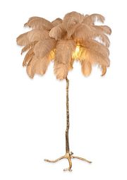 Торшер страусиные перья FEATHER LAMP, Цвет: бежевый - изображение 1