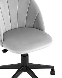 Кресло компьютерное Логан велюр светло-серый - изображение 2