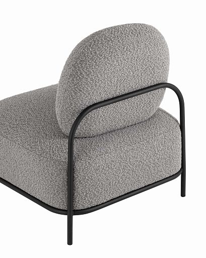 Кресло Стоун ткань букле серый - изображение 7