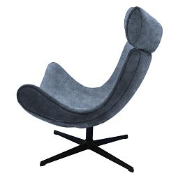 Кресло TORO тёмно-серый, искусственная замша - изображение 3