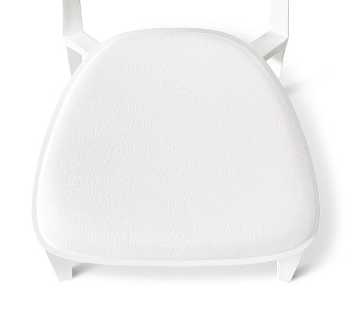 Стул Luna с мягким сиденьем белый - изображение 6