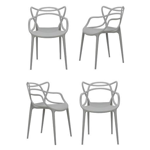 Комплект из 4-х стульев Masters серый - изображение 1