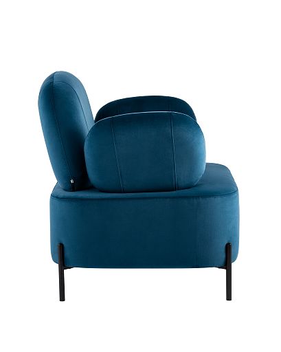Кресло Кэнди с подлокотниками велюр синий - изображение 3