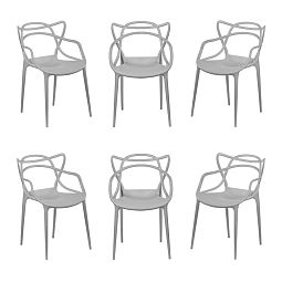 Комплект из 6-ти стульев Masters серый - изображение 1