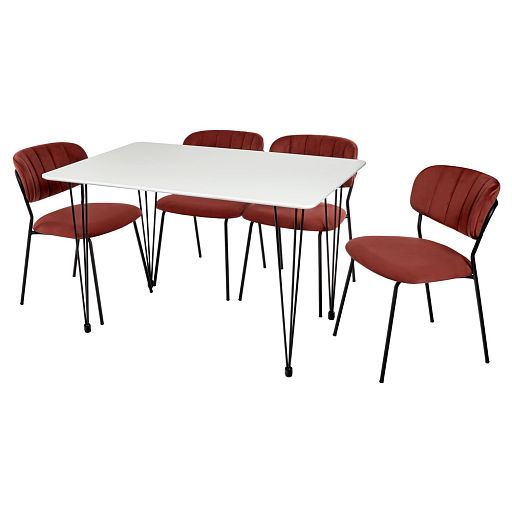 Обеденная группа стол FR 0843 и 4 стула FR 0470 - изображение 1