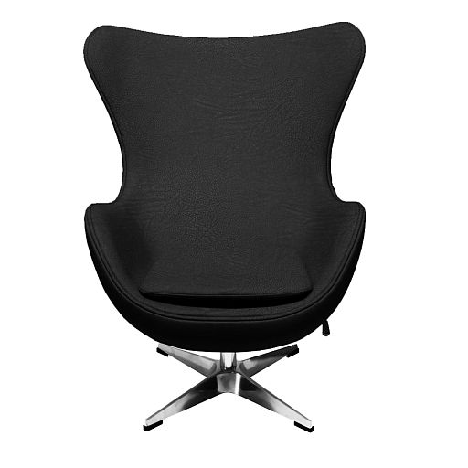 Кресло EGG CHAIR черный, экокожа - изображение 2