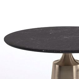 Стол круглый Lucas 100, керамика матовая, черная - изображение 2
