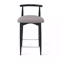 Полубарный стул Karl, бук натуральный черный, серый - изображение 2