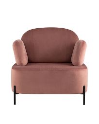 Кресло Кэнди с подлокотниками велюр пыльно-розовый - изображение 3