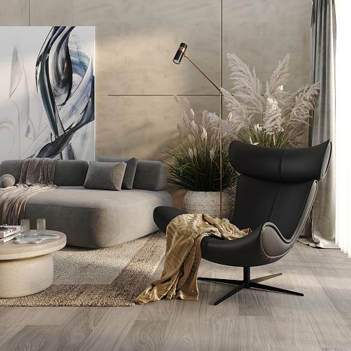Кресло TORO серый, экокожа - изображение 8