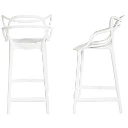 Комплект из 2-х стульев полубарных Masters белый - изображение 1