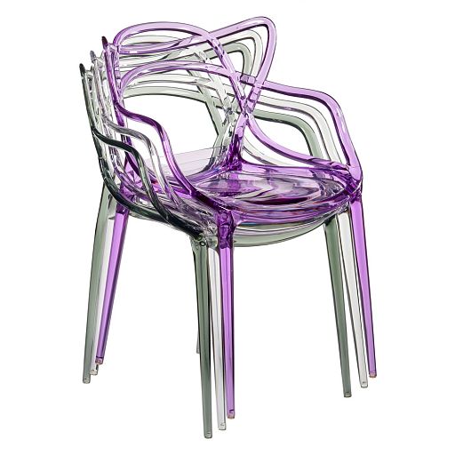 Комплект из 2-х стульев Masters прозрачный сиреневый - изображение 10