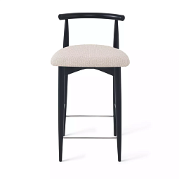 Полубарный стул Karl, бук натуральный черный, бежевый - изображение 2