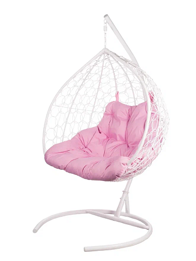 Двойное подвесное кресло FP 0272 розовая подушка - изображение 1