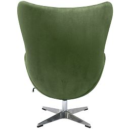 Кресло EGG STYLE CHAIR зеленый, искусственная замша - изображение 4