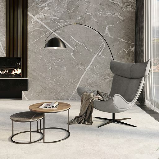 Кресло TORO серый, искусственная замша - изображение 9