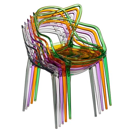 Комплект из 4-х стульев Masters прозрачный зелёный - изображение 13