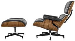 Кресло EAMES LOUNGE CHAIR экокожа черный - изображение 3