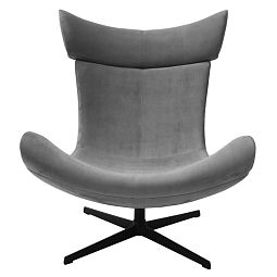 Кресло TORO серый, искусственная замша - изображение 2