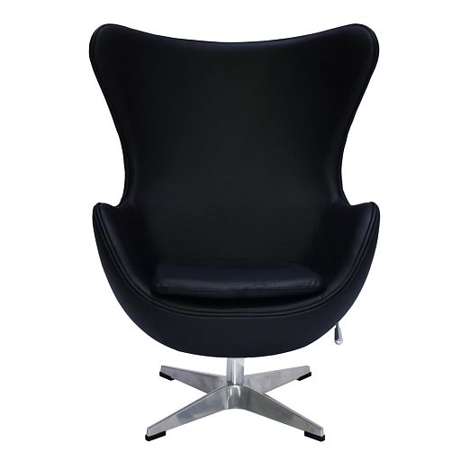 Кресло EGG STYLE CHAIR чёрный, натуральная кожа - изображение 2