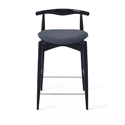 Полубарный стул Hans, бук натуральный черный, черный - изображение 1