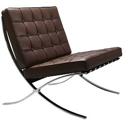 Кресло BARCELONA CHAIR коричневый - изображение 1