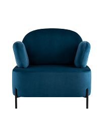 Кресло Кэнди с подлокотниками велюр синий - изображение 2