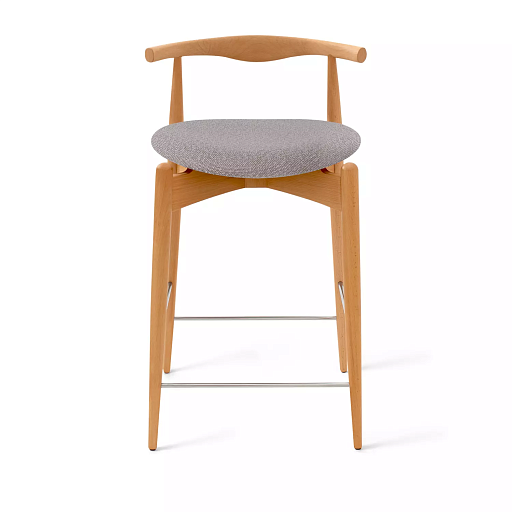 Полубарный стул Hans, бук натуральный, серый - изображение 2
