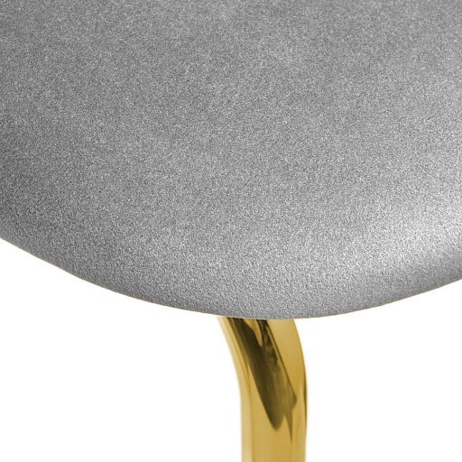 Стул Elle серый с золотыми ножками - изображение 7