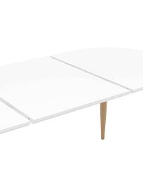 Стол обеденный Берген раскладной 120-180*80 белый - изображение 5